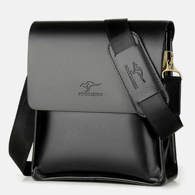 Herren Leder Umhängetasche Messenger Bag Reise Arbeit Business Satchel