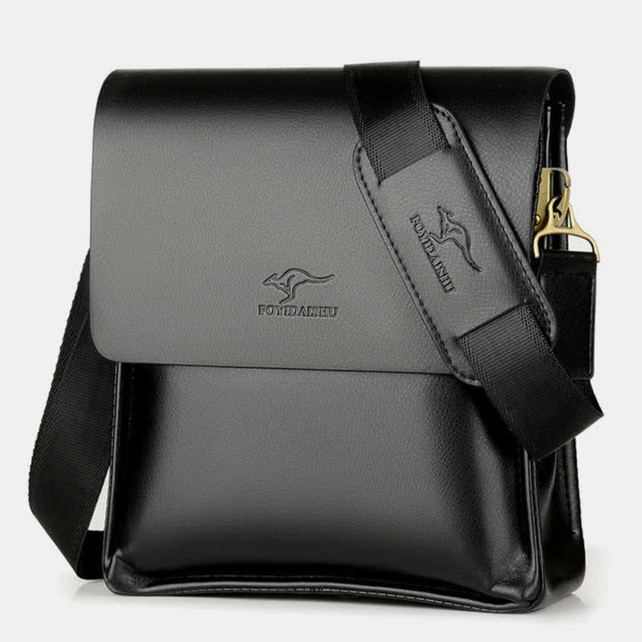 Herren Leder Umhängetasche Messenger Bag Reise Arbeit Business Satchel