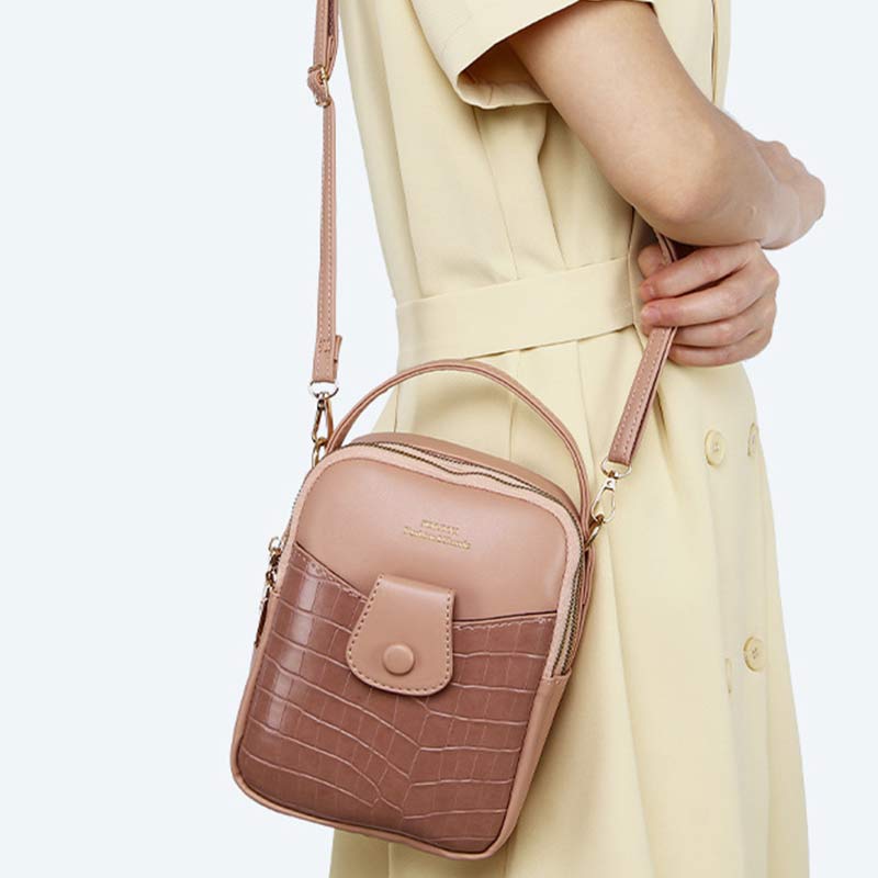 Kleiner Rucksack für Damen, Mehrzweck-Design, Handtasche, Umhängetasche