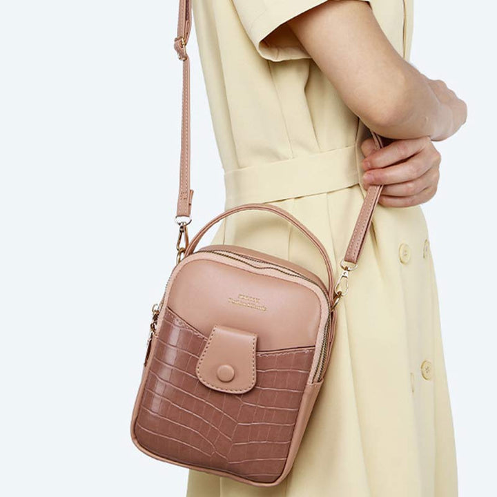 Kleiner Rucksack für Damen, Mehrzweck-Design, Handtasche, Umhängetasche