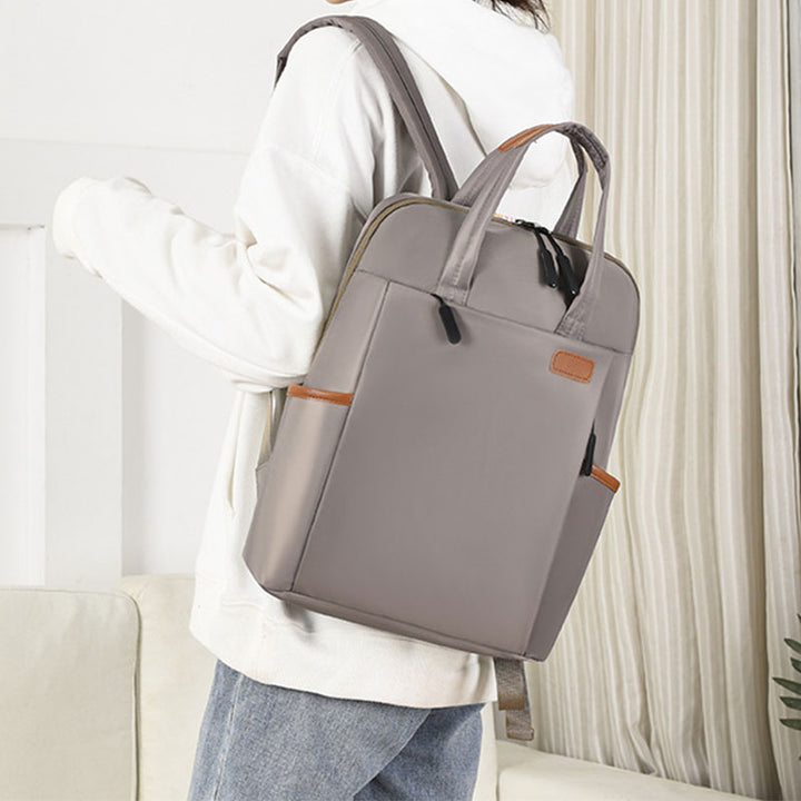 Lässiger, wasserdichter Nylon-Rucksack mit großem Fassungsvermögen 