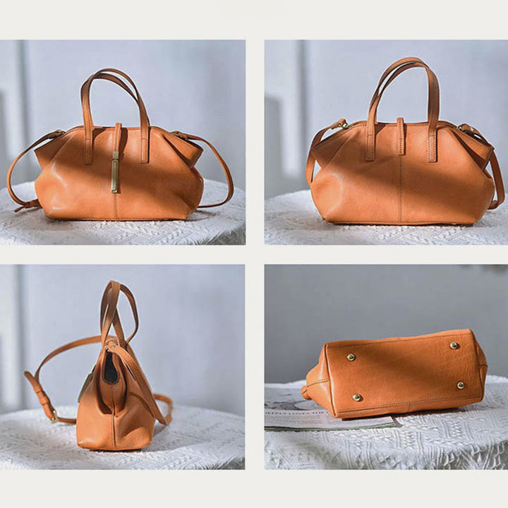 Top-Griff-Tasche für Frauen Dating Vintage Leder Umhängetasche