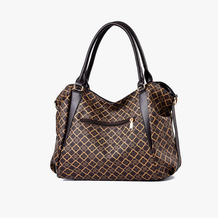 Hobo-Tasche aus Leder mit großem Fassungsvermögen, multifunktionale Schultertasche