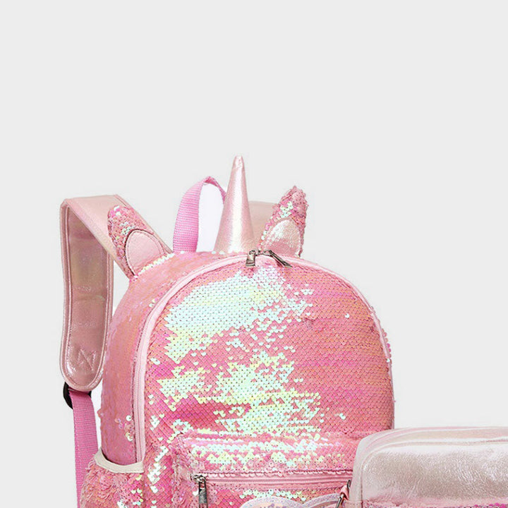 Rucksack für Schüler Pailletten Dreiteiliges Set für Grundschüler