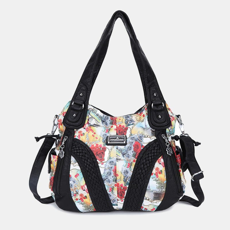 Einfarbige Hobo-Tasche für Damen