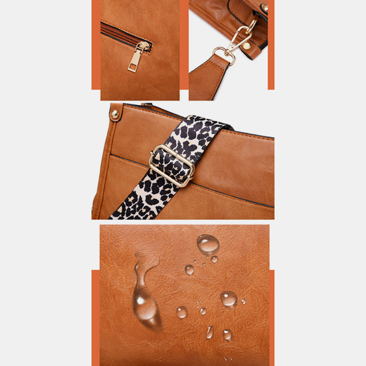 Vintage-Umhängetasche für Damen, leicht, wasserdicht, lässige Schultertasche