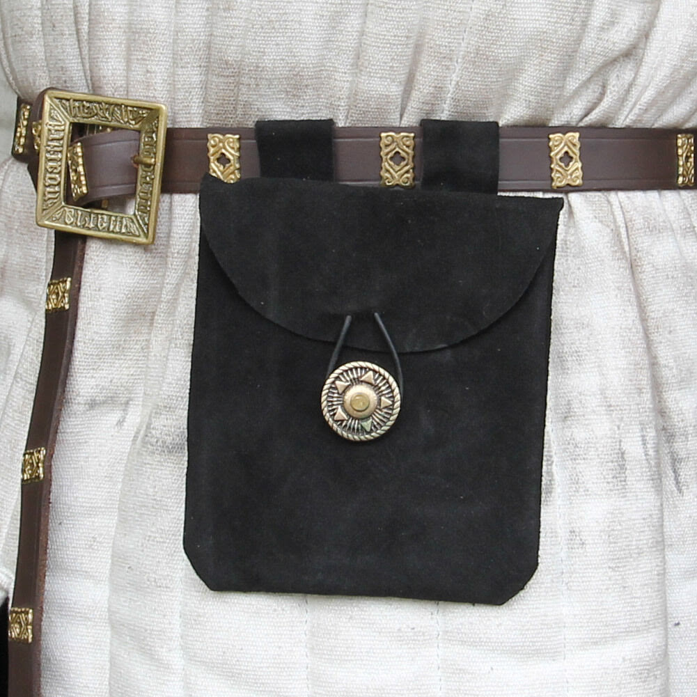 Mittelalterliche Gürteltasche Wikinger Ritter Leder Aufbewahrungsgürteltasche