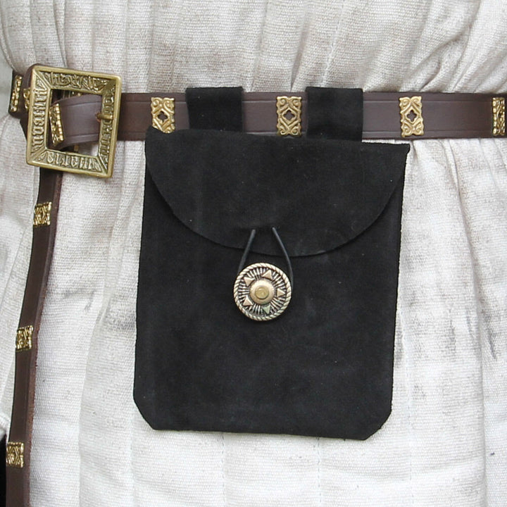 Mittelalterliche Gürteltasche Wikinger Ritter Leder Aufbewahrungsgürteltasche