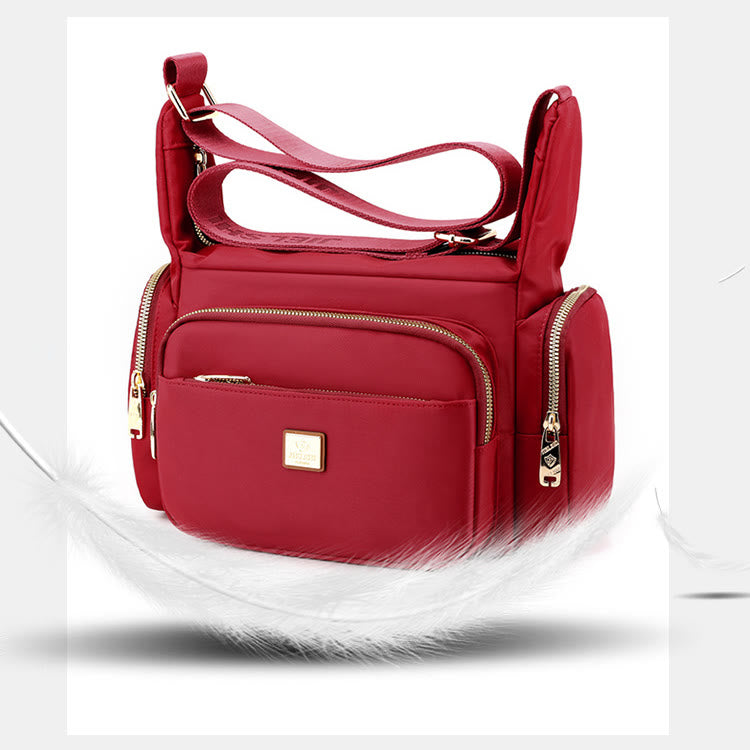 Umhängetasche aus Nylon für Damen, für das tägliche Outfit, mehrere Taschen, Geldbörse