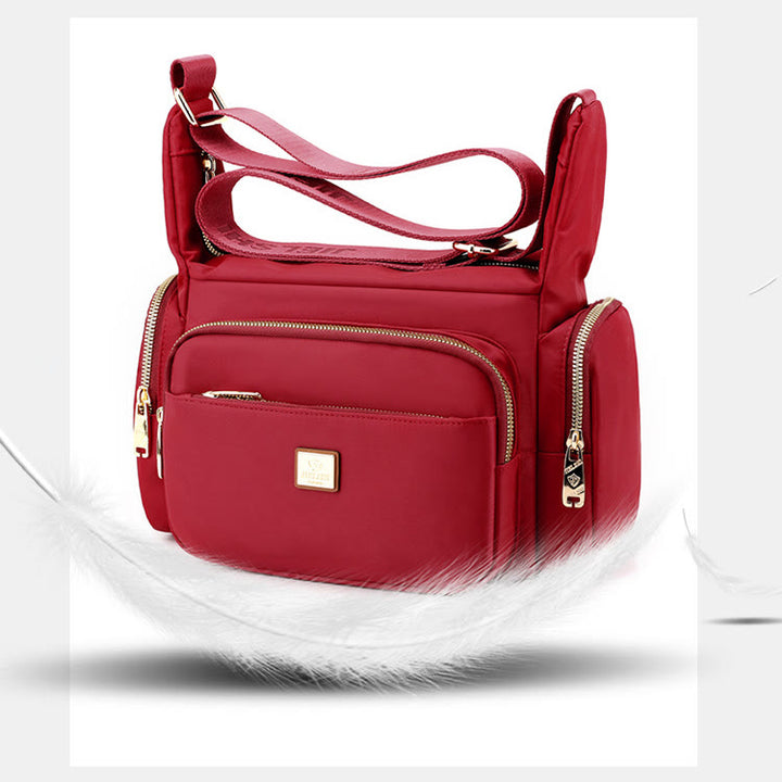 Umhängetasche aus Nylon für Damen, für das tägliche Outfit, mehrere Taschen, Geldbörse