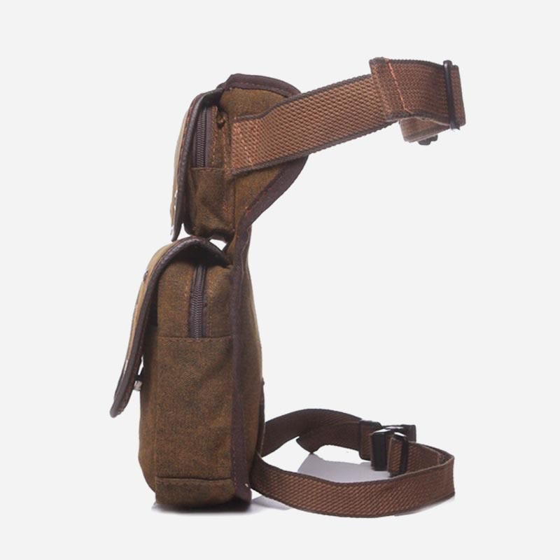 Retro-Beintasche für Herren, Outdoor-Sport, Umhängetasche aus Canvas