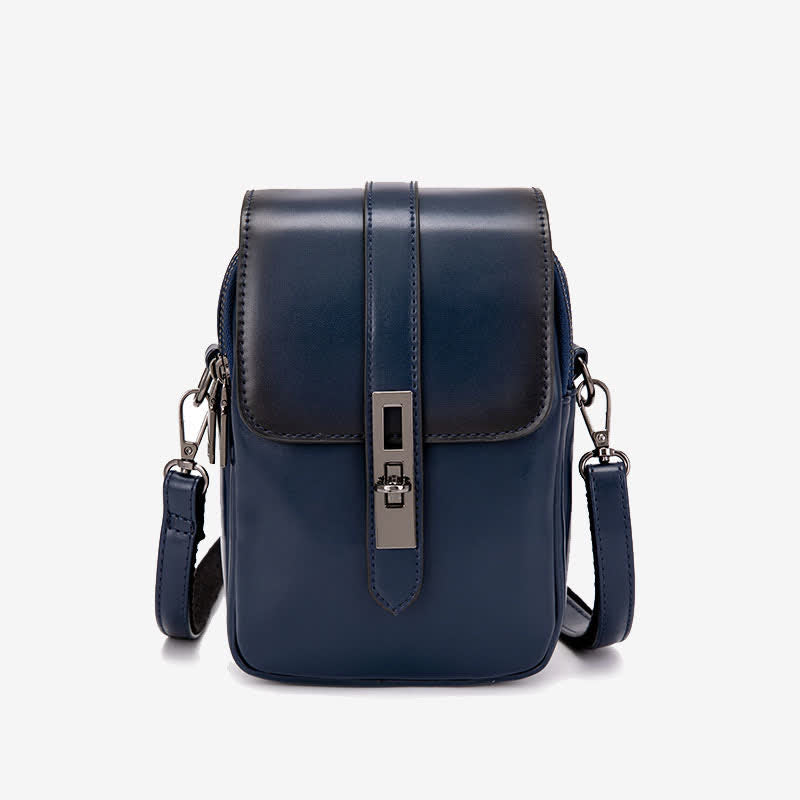 Retro-Handytasche, Mini-Umhängetasche aus Leder, Geldbörse für Damen
