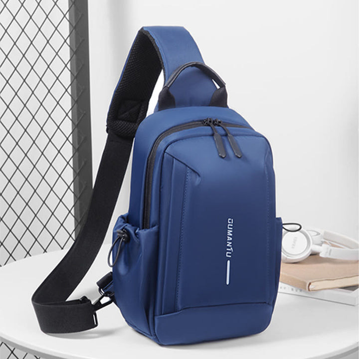 Schultertasche für Herren, für die tägliche Reise, Brusttasche mit großem Fassungsvermögen
