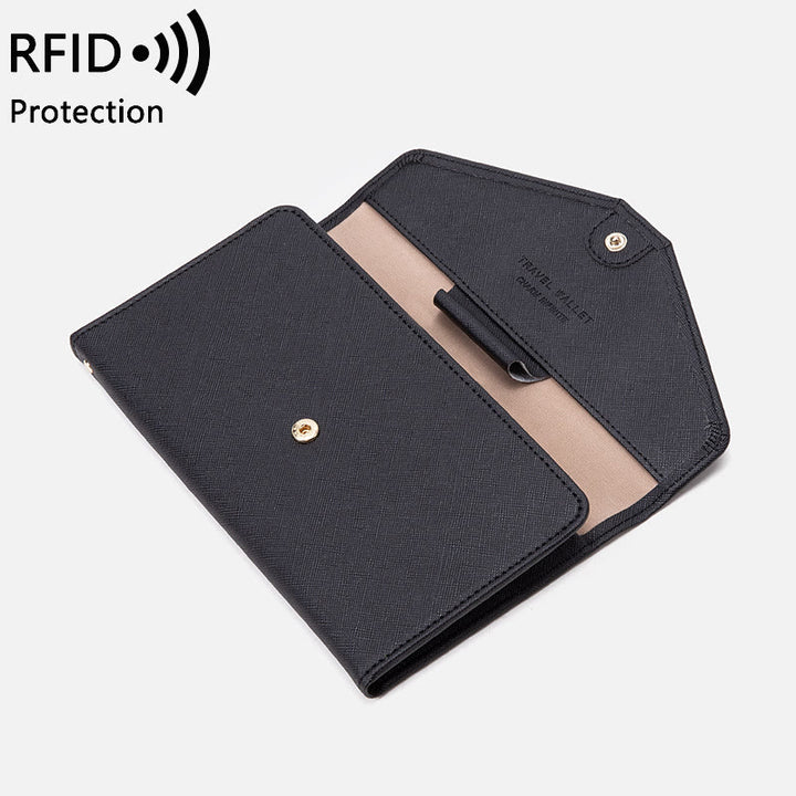 RFID-Passhülle für die Reise, ultradünne, multifunktionale Dokumententasche