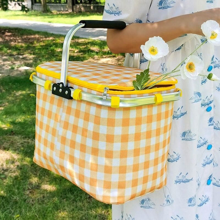 Kühltasche für Ausflüge, Reisen, Picknickkorb aus verdickter Aluminiumfolie