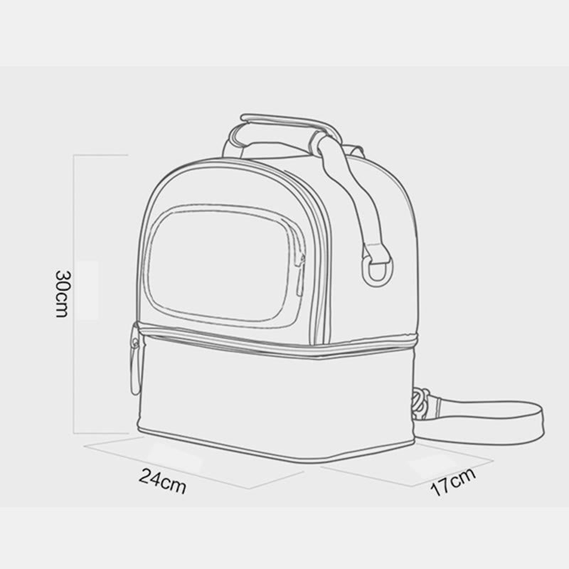 Mamatasche für Frauen Cartoon Multifunktionaler Outdoor-Rucksack mit zweilagigem Design