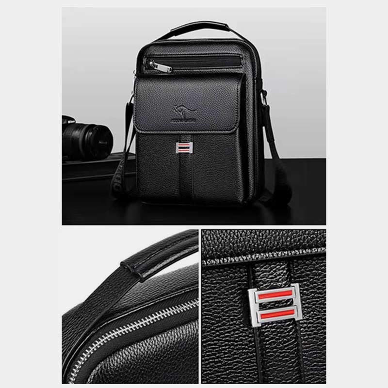 Messenger Bag für Herren, leicht, wasserdicht, Reise-Umhängetasche mit Nieten
