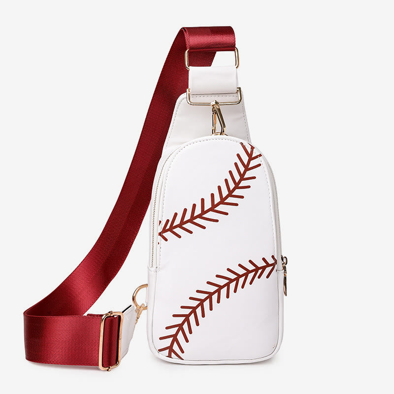 Schultertasche für Damen, Outing Sports Printing, Umhängetasche aus Leder
