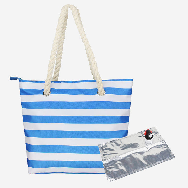 Große Strandtasche, Einkaufstasche, wasserdicht, großer Pool, mit Weinbehälter