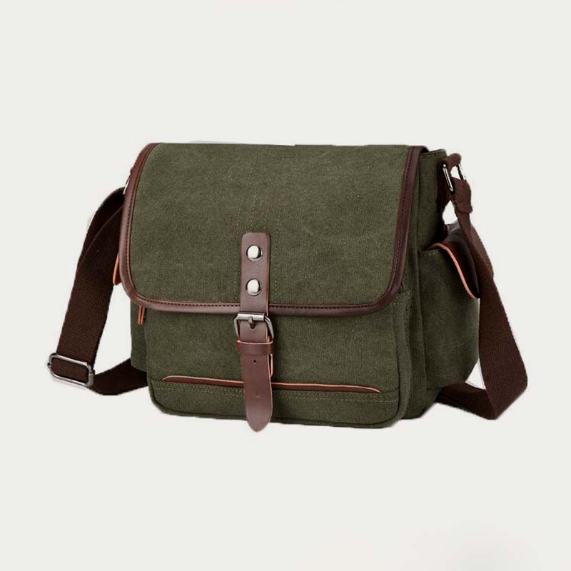 Unisex Retro Canvas Tasche Große funktionelle Umhängetasche Messenger Bag