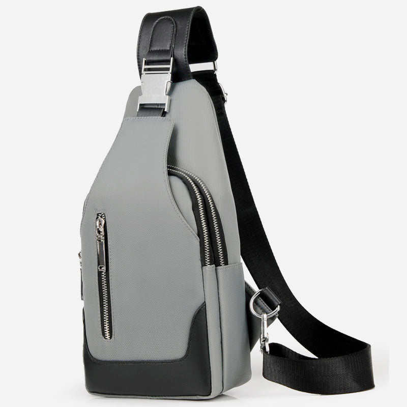 Wasserdichte Schultertasche mit USB-Ladefunktion 