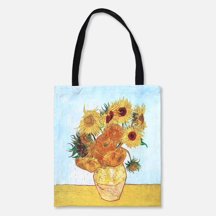 Schultertasche für Frauen mit Sternenhimmel, Ölgemälde, Leinwand, Strand