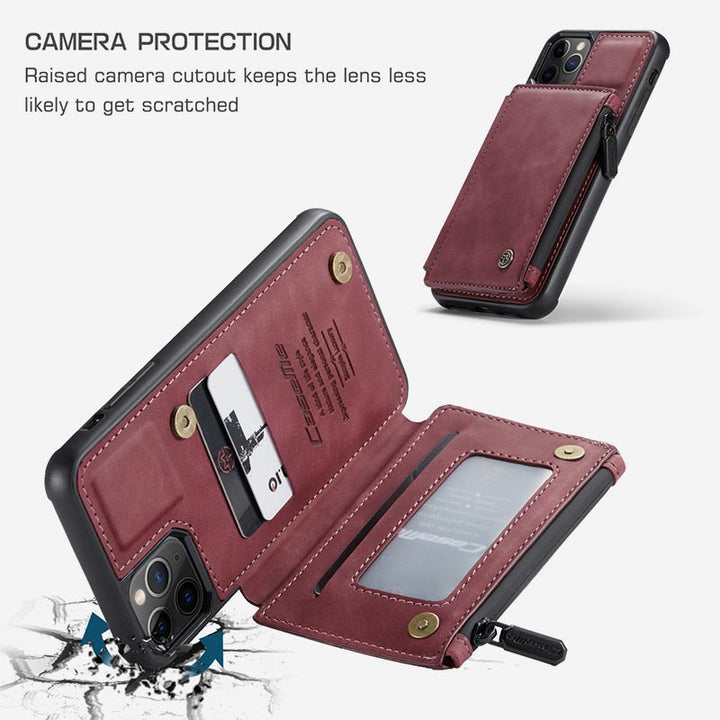 2 IN 1 Anti-Diebstahl RFID Telefon Tasche Brieftasche Smartphone Fall Kompatibel mit iPhone