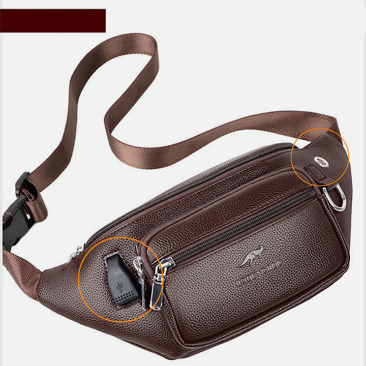 Gürteltasche für Männer, intime, lässige Umhängetasche mit großer Kapazität