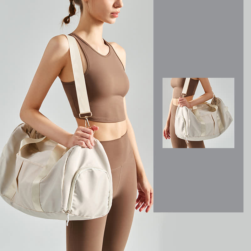 Reisetasche, Sporttasche, Umhängetasche fürs Fitnessstudio mit Nassfach, Schuhfach