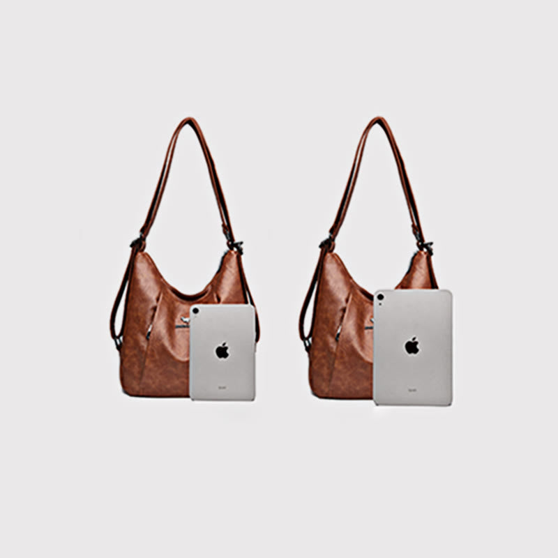 Tragetasche für Damen, Retro, elegante Umhängetasche mit großem Fassungsvermögen