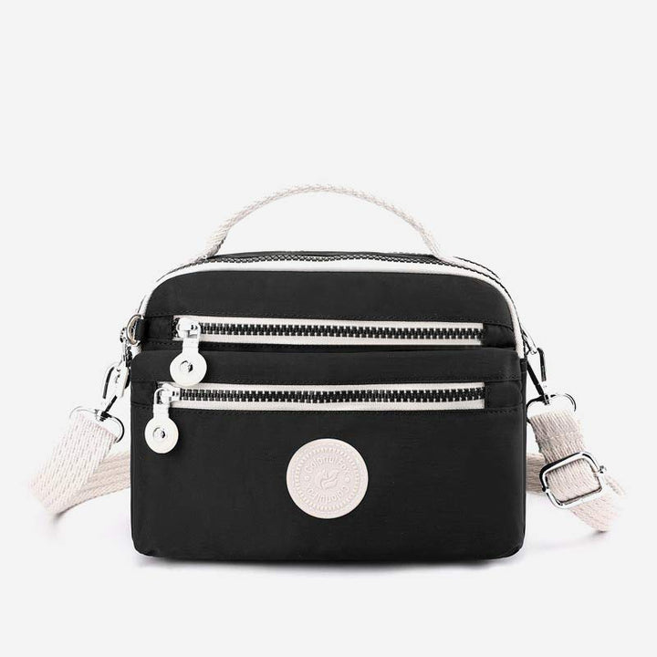 Leichte Handtasche aus Nylon mit mehreren Taschen, kleine Umhängetasche