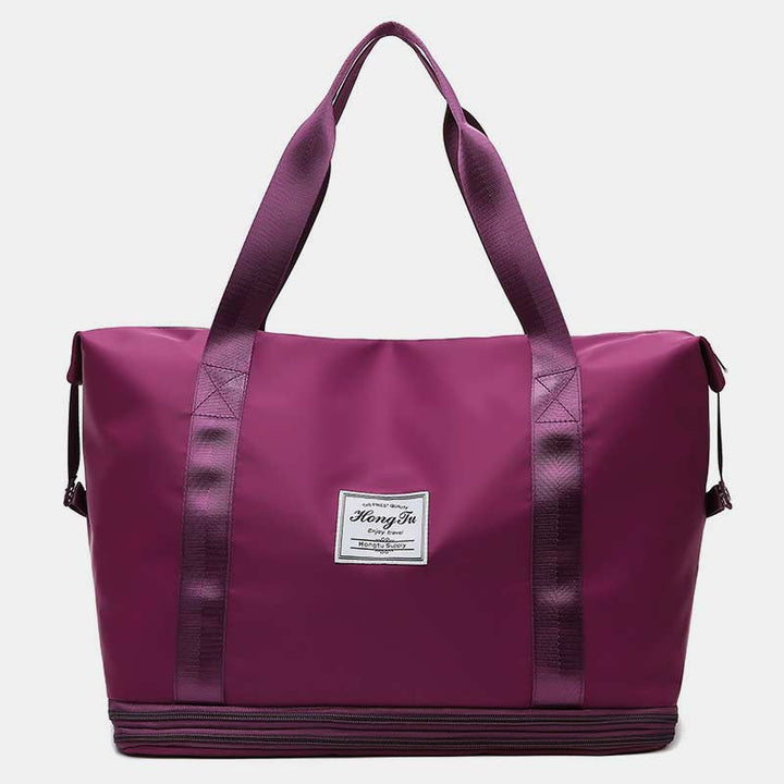 Super große Kapazität, leistungsstarke, erweiterbare Reisehandtasche, Erweiterung zwei Schichten