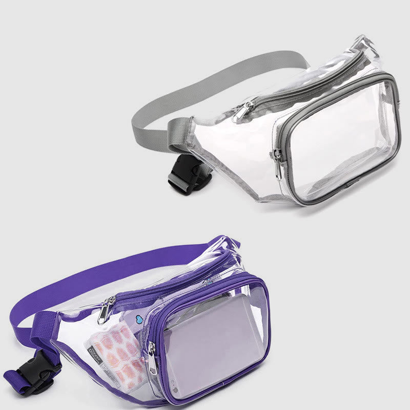 Gürteltasche für Damen, zum Laufen im Freien, Fitness, wasserdichte PVC-Tasche