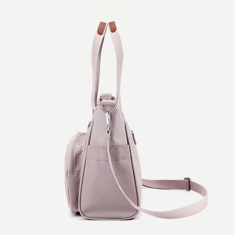 Damen Leichte Handtasche Große Wasserdichte Nylon Umhängetasche Schultertasche Geldbörsen
