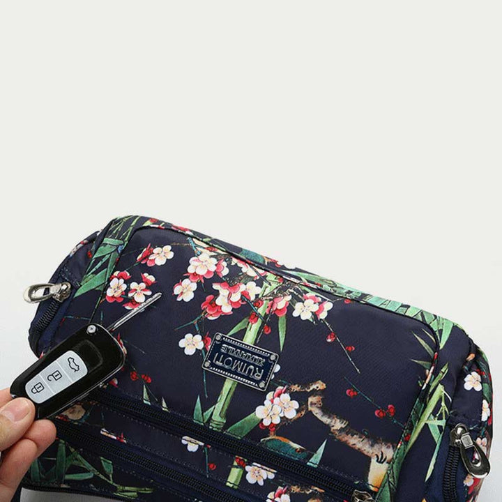 Umhängetasche Mehrere bunte Druckstile für Frauen auf Reisen