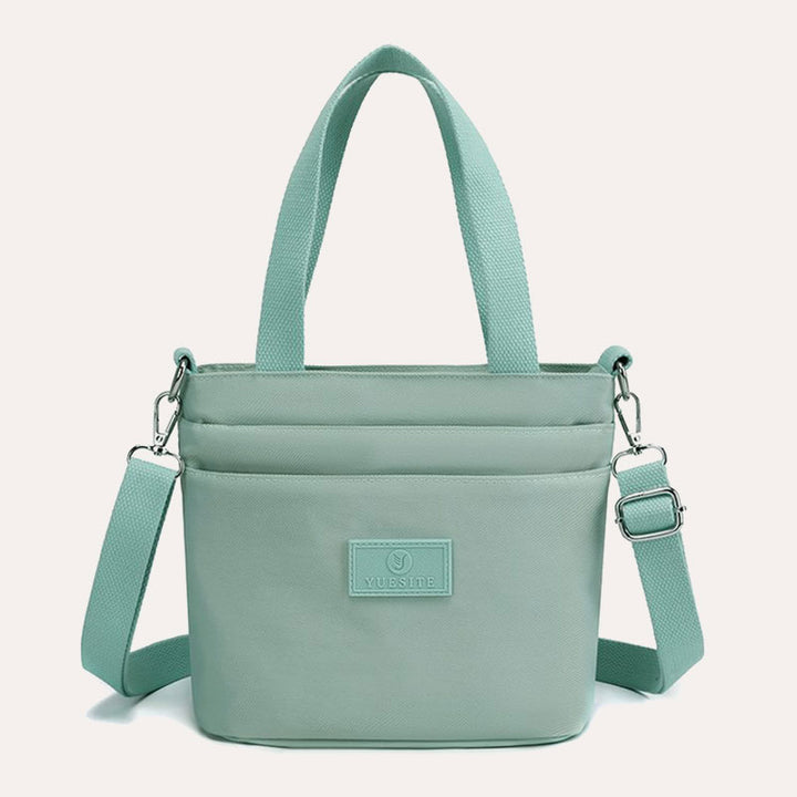 Funktionelle Umhängetasche Schultertasche Mehrere Taschen Leichte einfarbige Handtasche