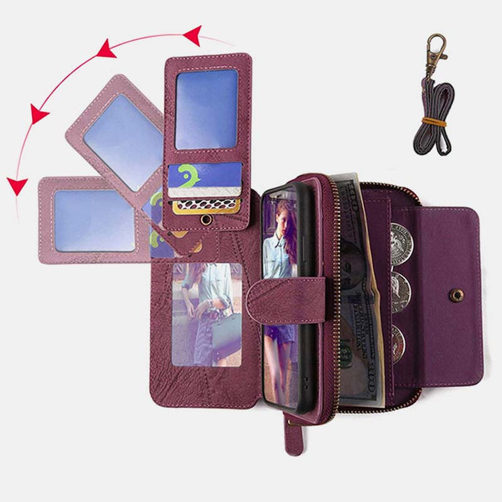Brieftaschenhülle für die iPhone 15-Serie, magnetisch, abnehmbare Geldbörse