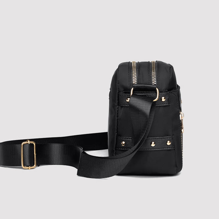 Umhängetasche für Damen, einfache, helle Farbe, wasserdichte Nylontasche