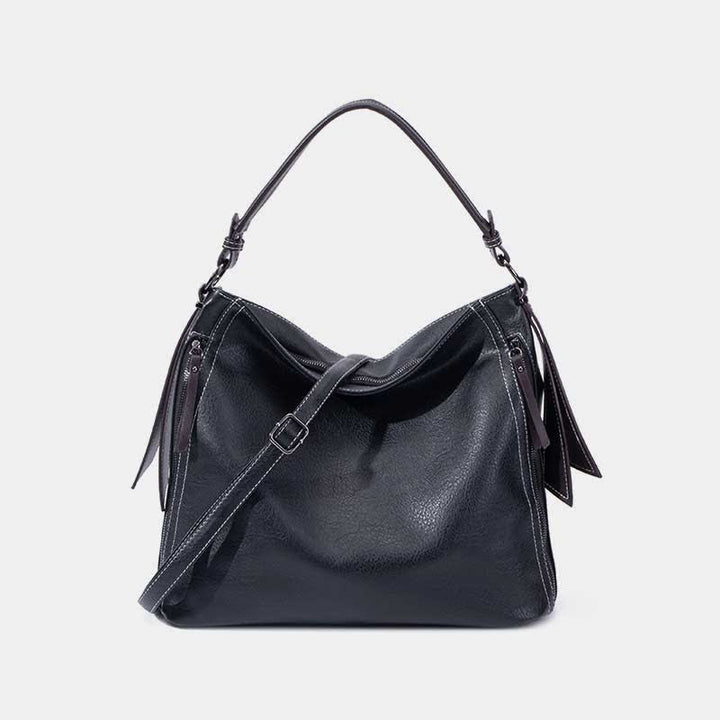 Retro-Handtasche für Damen, groß, Designer-Hobo-Tasche aus Leder