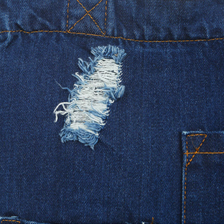 Denim Tote für Ausflüge Retro Canvas zerrissene Umhängetasche - image 13