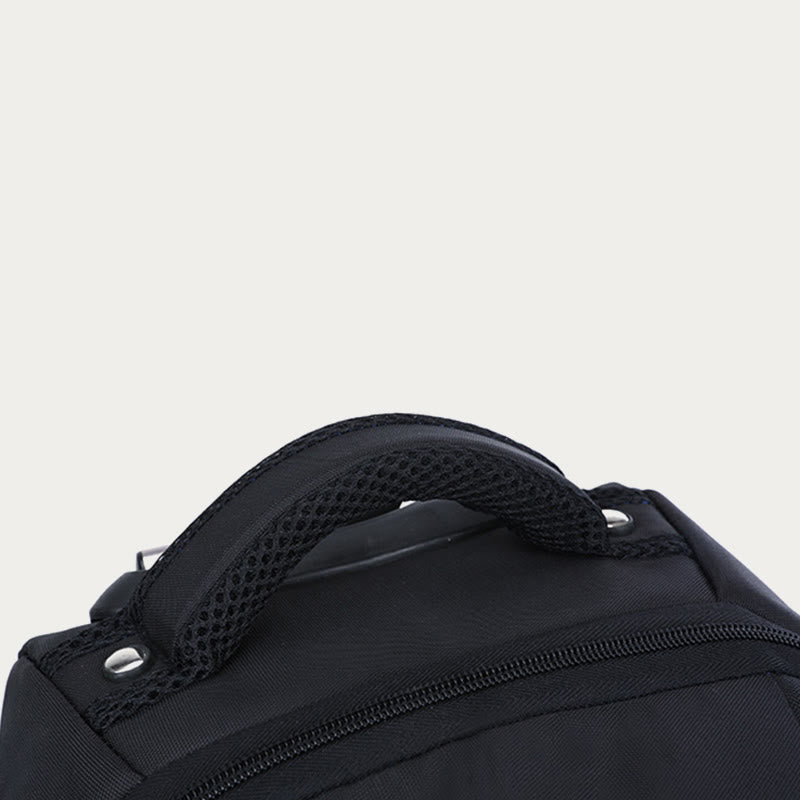 Einfarbig Oxford Rucksack Frauen Männer Business Reise Trolley