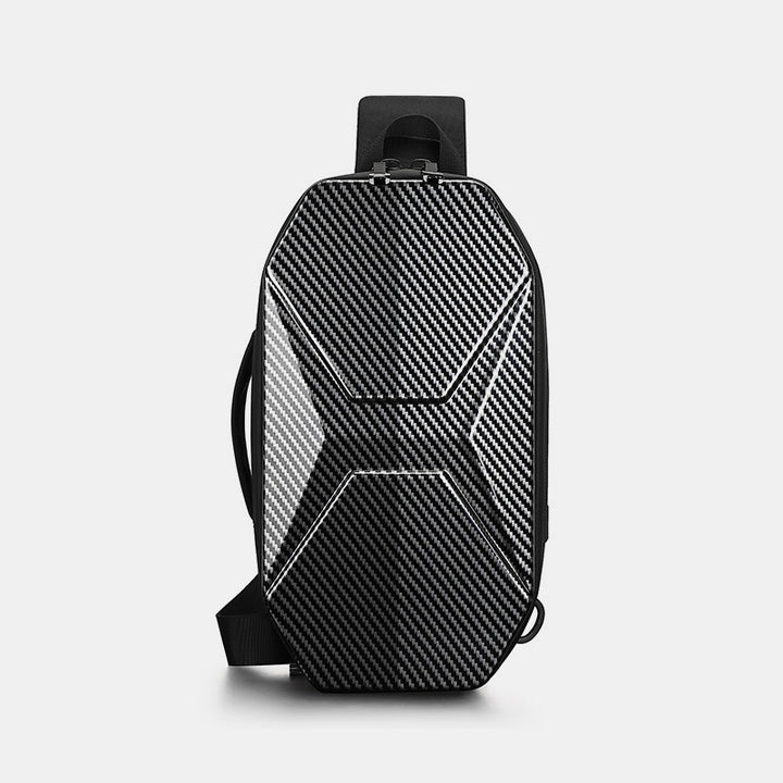 Modische Schultertasche für Herren, wasserdicht, robust, mit USB-Ladeanschluss