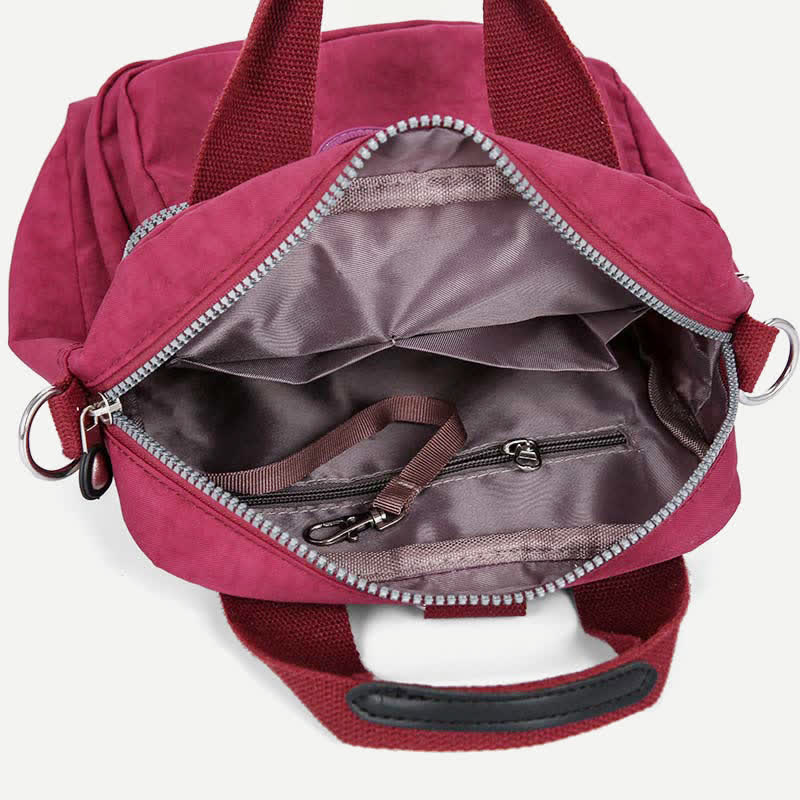 Leichte Umhängetasche aus Nylon für Damen, Handtasche mit mehreren Taschen, Schultertaschen