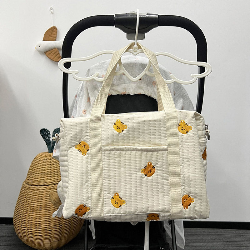 Wickeltasche Tote Weiche Baumwolle Mama Schultertasche Handtasche Baby