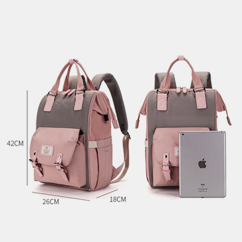 Multi Pocket Funktionale Wickeltasche Rucksack Reiserucksack Mama Tasche