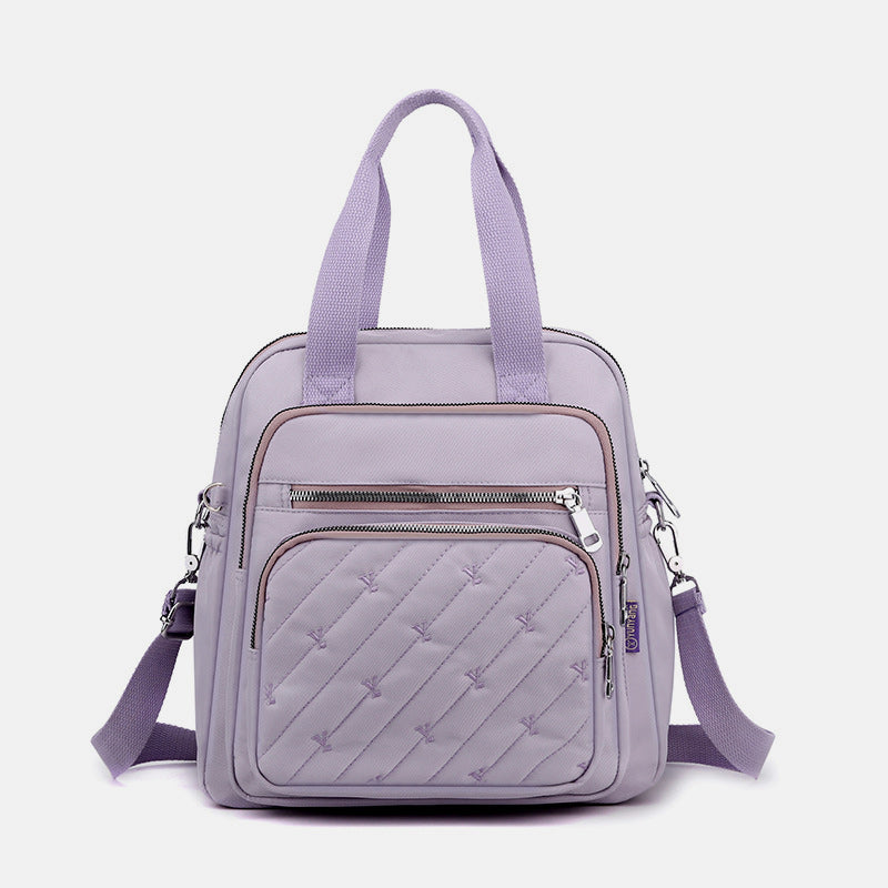 Multifunktionale leichte Prägung Elegante Handtasche Umhängetasche Rucksack