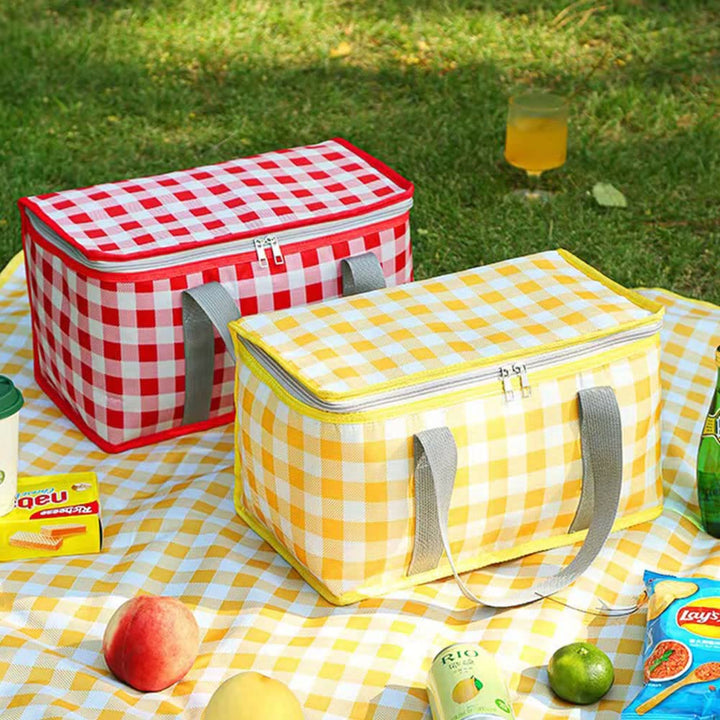 Kühltasche für Ausflüge, Reisen, Picknickkorb aus verdickter Aluminiumfolie
