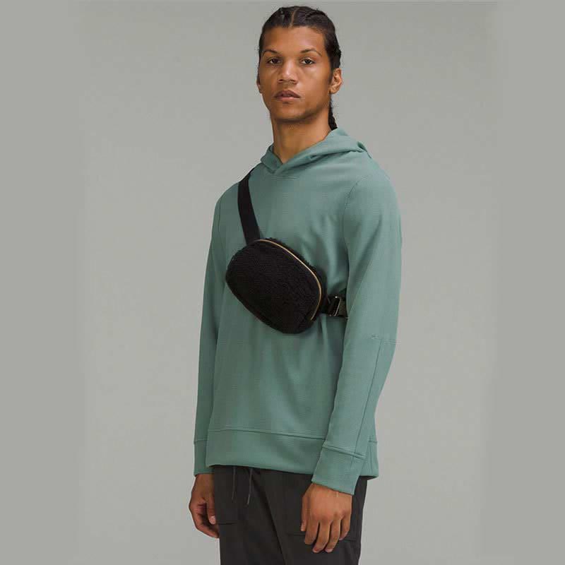 Leichte Hüfttasche für Damen und Herren, weiche und warme Schultertasche aus Plüsch