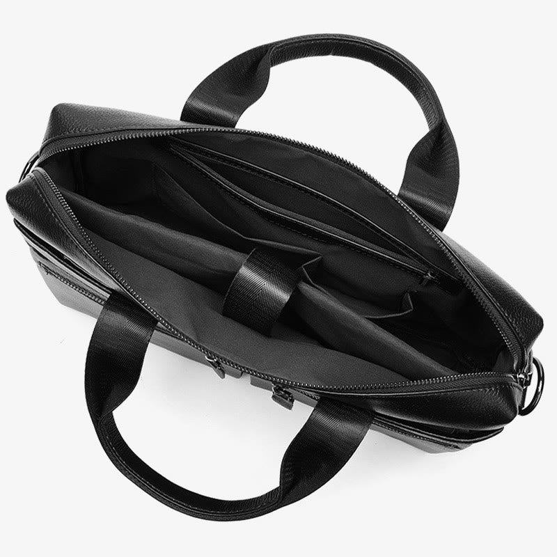 Business Aktentasche Messenger Bag für Herren aus echtem Leder Laptoptasche