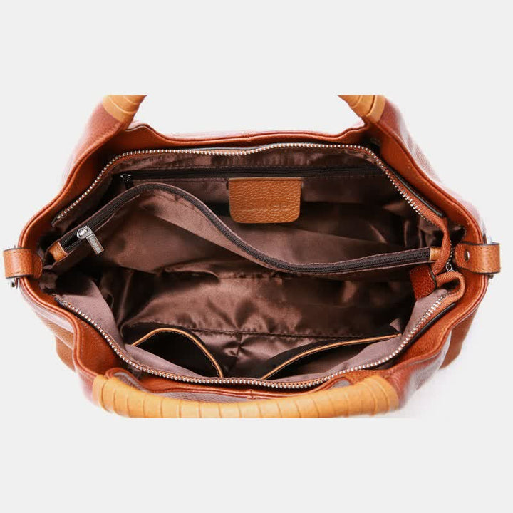 Tragetasche für Damen aus echtem Leder, für die Freizeit und den täglichen Gebrauch, Umhängetasche